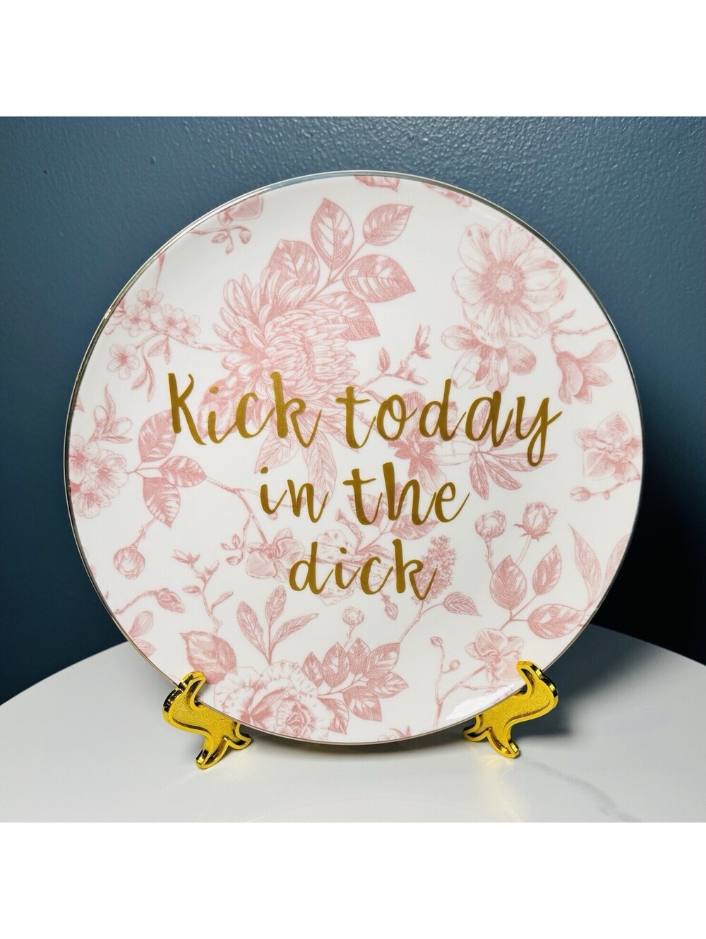 Handmade Gift Funny Humor Unique Present Novelty Antique Plate Collectable